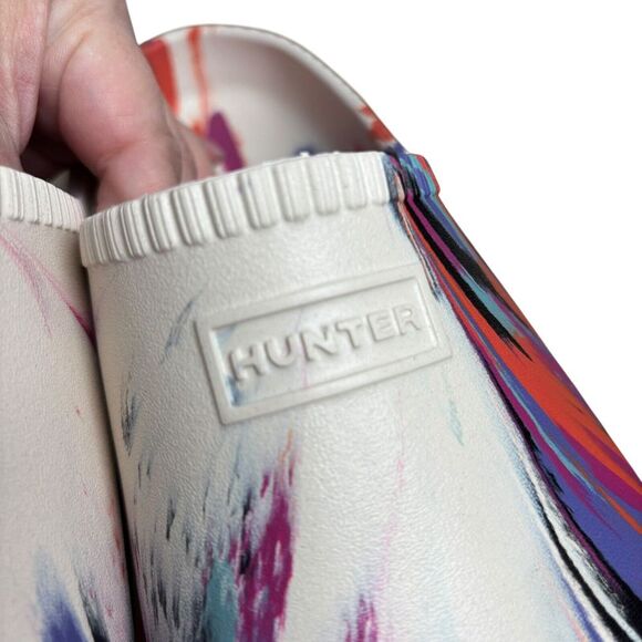 NEW Hunter White Marble In/Out Bloom Clogs US‎ 12 EU 44 Slip-on Algae Foam Multi - Picture 9 of 10